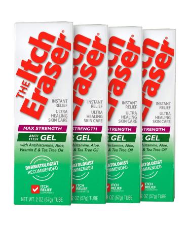 The Itch Eraser Max Strength Gel, 2 oz (Pack of 4)
