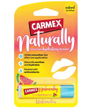 CARMEX Naturlly Watermelon Lip Balm Stick 4.25 g Watermelon 4.25 g (Pack of 1)