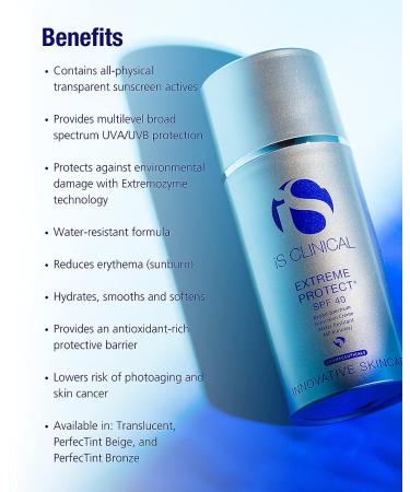 iS CLINICAL Extreme Protect SPF 40 Tinted Sunscreen - Hydrating Daily Face Moisturizer with SPF - Buy Online on GoSupps.com