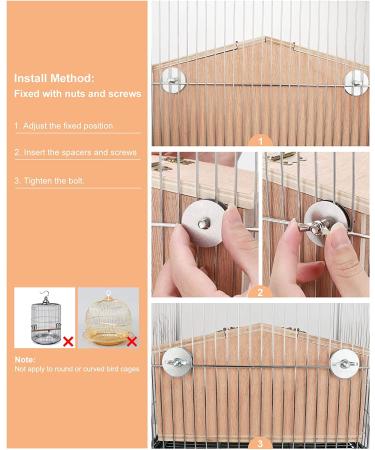 PetNanny Parakeet Nesting Box with Bamboo Bird's Nest & Coconut Shreds - Birdhouse Kit for Breeding & Playtime | Ideal for Parrots, Swallows, and Small Birds - Buy Online on GoSupps.com