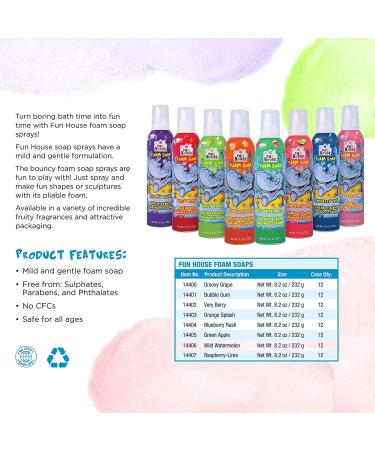 Fun House Kids Foam Soap Wild Watermelon & Bubble Gum 2 Pack - Gentle and Fun Soap for Children - Buy Online on GoSupps.com