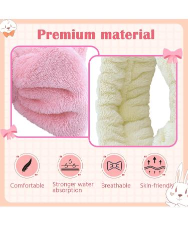 Soft Coral Fleece Spa Headband for Women and Girls - Facial Makeup, Shower, Skin Care - Bow Hairband for Slumber Party Supplies - Buy Online on GoSupps.com