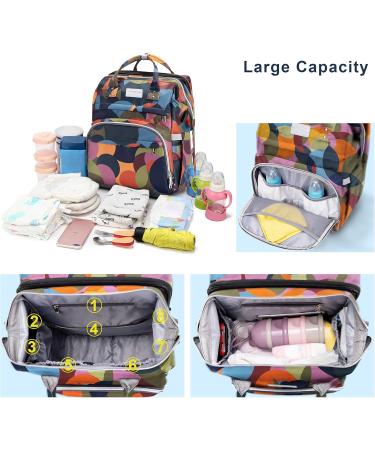 Buy SndMor Orange Camouflage Diaper Backpack | Multifunctional Wrap Bag with Bed & Stroller Hook - Perfect for Moms & Dads - Buy Online on GoSupps.com