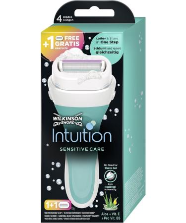 Wilkinson Sword Intuition Sensitive Care Ladies Razor + 1 Replacement Blade - Perfect for Smooth Irritation-Free Shaving | Shop Internationally - Buy Online on GoSupps.com