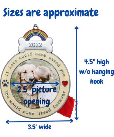 BANBERRY DESIGNS 2022 Dog Memorial Keepsake Ornament - Paw Prints and Heart Design - Loss of Pet Gift - Buy Online on GoSupps.com
