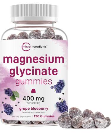 Micro Ingredients Magnesium Glycinate Gummies & Oil of Oregano Softgels | Bundle | Natural Grape Blueberry Flavor | Potent Elemental + Chelated Form | 4X Strength Carvacrol & Thymoquinone - Buy Online on GoSupps.com