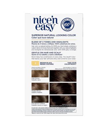 Clairol Nice'n Easy Permanent Hair Dye 3 Brown Black 6.26 Fl Oz - Pack of 1 - Buy Online on GoSupps.com