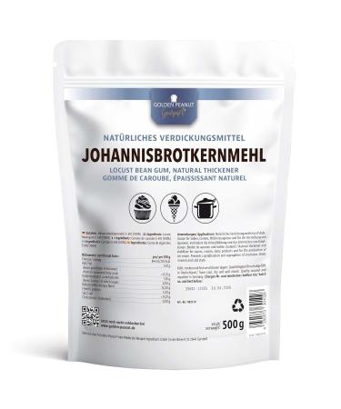 Golden Peanut Johannisbrotkernmehl 500g | Natural Thickener Vegan Egg Replacement Gluten-Free Cornstarch for Baking & Cooking - Buy Online on GoSupps.com