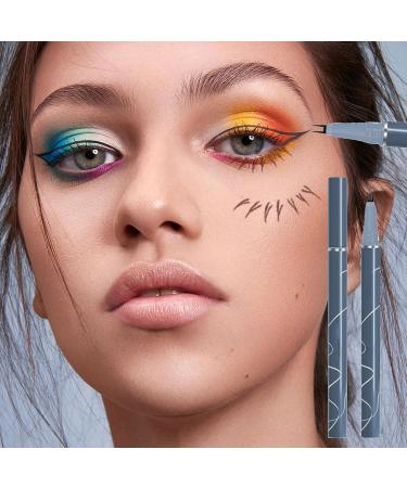 Double Tip Liquid Eyeliner Pencil Lower Eyelash Pencil Waterproof Two-claw Bottom Lashes Pencil Long Lasting Fine Nib Eye Makeup Supplies Double Precision Tips Liquid Eyeliner Tea Brown - Buy Online on GoSupps.com