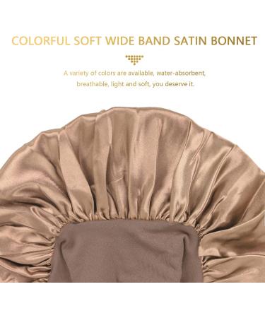 AliLeader 2Pcs Silk Hair Wrap for Sleeping - Black+Gold Satin Bonnet for Curly Hair - Buy Online on GoSupps.com