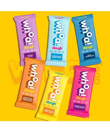 Whoa Dough Edible Cookie Dough - Non-GMO, Kosher, Gluten Free & Real Ingredients - Sugar Cookie 10 Pack - Buy Online on GoSupps.com