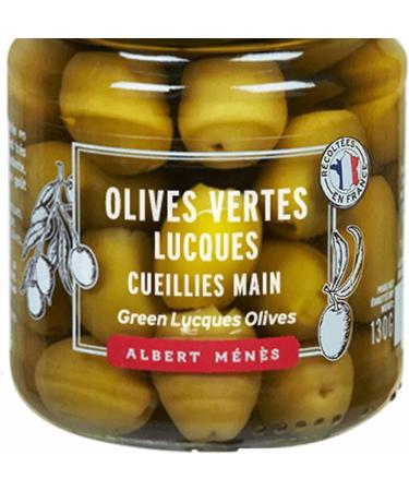 Lucques Green Olives - Artisanal and French Know-How - 130 g - Albert Menes - Buy Online on GoSupps.com