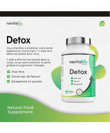 Powerful Slimming Detox. Elimination of toxins. Volume reduction colon cleansing. Aloe Vera Capsules + Zenoui - Buy Online on GoSupps.com