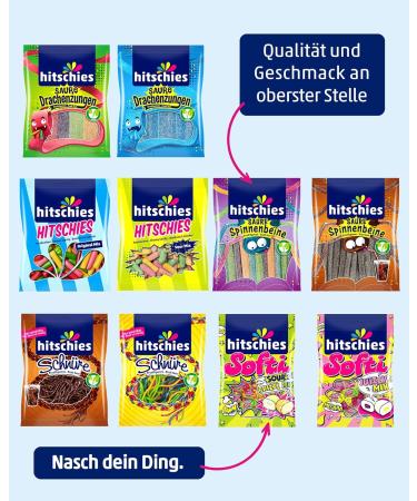 Hitschies Gift Box - 10 Fruity Sweets | Delicious Snack Box for Every Occasion | Ready Packed | 31x18x13 cm - Buy Online on GoSupps.com