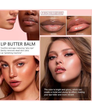 Buy 4 Color Glossy Lip Butter Balm - Moisturizing Non-Sticky Lip Gloss & Plumping Tint for Soft Smooth Lips | International Shipping - Buy Online on GoSupps.com