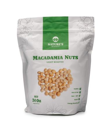 Nature's Morsels Macadamia Nuts (Light Roasted), 24 Ounce