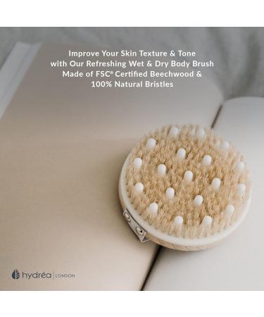Hydrea London Lymph Flow Detox Brush | Natural Bristles & Rubber Nubs for Optimal Skin Care | Shop Internationally - Buy Online on GoSupps.com