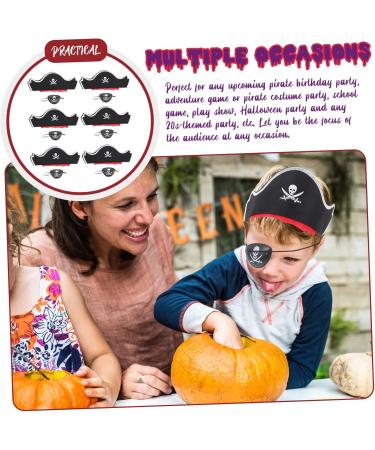 FRCOLOR 24 Sets Pirate Hair Blindfold Pirate Costume Kit Pirate Skull Eye Patch Pirate Cap Party Supplies Prom Suits Cosplay Accessories Pirate Headband Decorative Pirate Costume Plastic - Buy Online on GoSupps.com