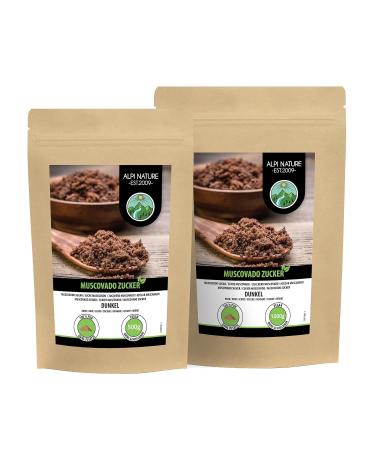 Buy 100% Natural Muscovado Sugar Dark (500g) - Raw Whole Cane Sugar No Additives International Shipping - Buy Online on GoSupps.com