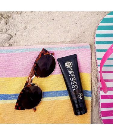 Makra Tattoo Care SPF 30+ Sunscreen Ointment for Tattoo Protection - UVA/UVB Defense - Moisturizes, Prevents Fading, Enhances Colors - Water Resistant - 1.35 oz - Buy Online on GoSupps.com