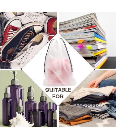 50 Pcs Translucent Travel Shoe Bags - Large Clear Shoe Storage Organizers for Men and Women - Buy Online on GoSupps.com
