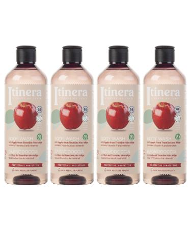 sarcia.eu ITINERA - Apple Trentino protective shower gel 95% natural ingredients 370 ml 4 pieces