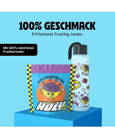 Holy Iced Tea Acai Hibiscus - 35 Portions | Sugar-Free Antioxidant Iced Tea | Vegan & Natural | Immune Booster 245g - Buy Online on GoSupps.com