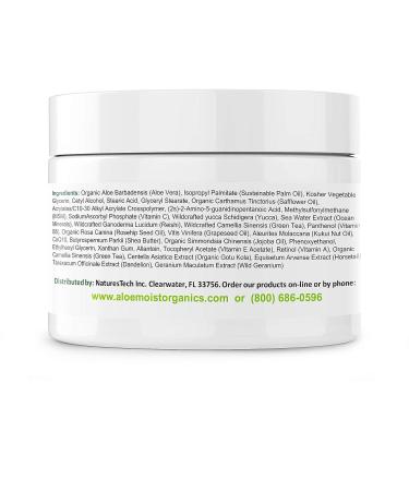 Organic Aloe Vera Body Lotion with Vitamin E, C, Retinol & Shea Butter - Anti Aging Moisturizer for Face & Body - 8 oz - Buy Online on GoSupps.com