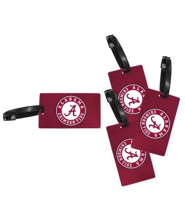 R and R Imports Alabama Crimson Tide Luggage Tag 4-Pack
