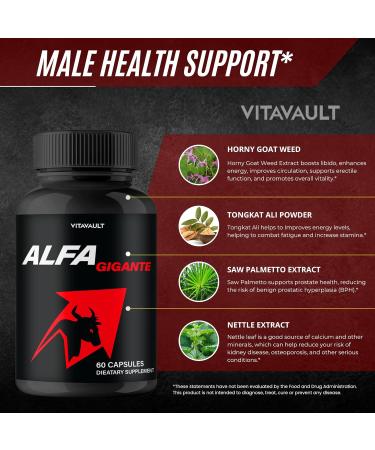 Alfa Gigante Capsules Alfa Gigante Pills AlfaGigante All Natural Pills Alfa Gigante - Maximum Strength AlfaGigante Advanced Formula Official AlfaGigante Capsules Reviews (3 Pack) - Buy Online on GoSupps.com