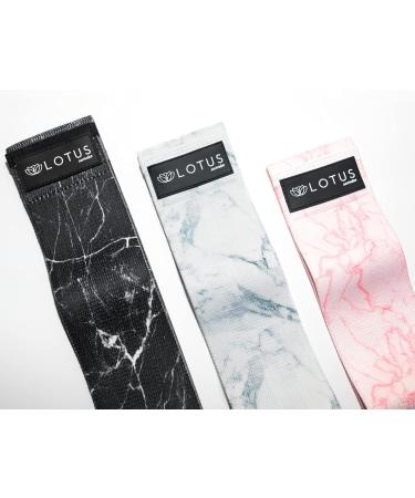 Resistance Bands Resistance Bands for Exercise Resistance Booty Bands Exercise Bands Non Slip Bands 3 Different Resistance Booty Bands Lotus Sunrise 3pc Marble Set Black Pink and White - Buy Online on GoSupps.com