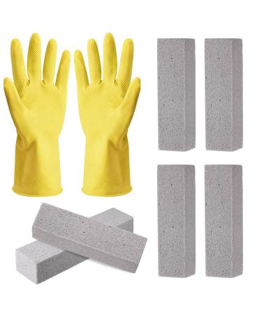 Yuffqopc toilet pumice stone cleaner brick cleaning block grill brick binsstein cleaning grill pumice stone cleaning stone grill cleaning stone kitchen roasting oven (8 pieces)