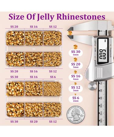 Buy Resin Jelly Rhinestones & B7000 Glue | 2 Gold Flatback Crystal Boxes for DIY Crafts Tumblers and More - Perfect for Clothing Shoes and Manicure - Buy Online on GoSupps.com