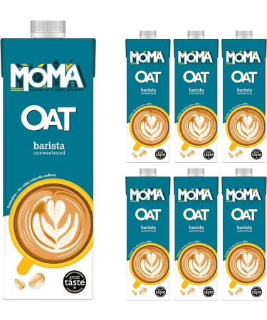 MOMA Barista Oat Drink - 6 x 1L - 100% Plant Based Vegan - Perfect for Frothy Coffee & Original Oat Drink - 6 x 1L - 100% Plant Based Vegan - Made with the whole of the oat - Buy Online on GoSupps.com