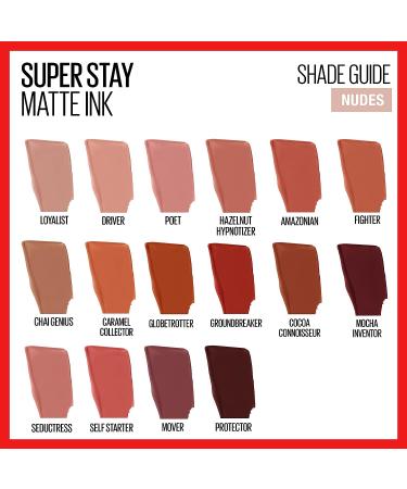 Maybelline Super Stay Matte Ink Liquid Lipstick in Ground-Breaker Maple Leaf Red - 0.17 Fl Oz - Buy Online on GoSupps.com