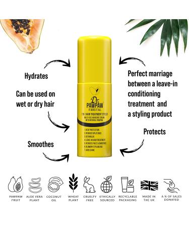 Dr. PAWPAW 7-In-1 Hair Treatment Styler - Multi-Use Haircare Cream with Natural PawPaw | 5 fl oz - Buy Online on GoSupps.com
