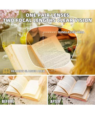 Buy LADEESSE 3 Pack Bifocal Reading Sunglasses for Women | Fashion Cateye Sun Readers UV400 +2.00 Protection | Stylish Outdoor Reading Glasses - Buy Online on GoSupps.com