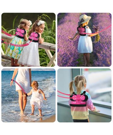 Toddlers Leash for Walking + Anti Lost Wrist Link Safety Harness Kids Walking Wristband - Pink Minnie Toddler Leash - Buy Online on GoSupps.com