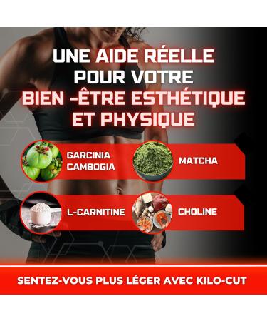 Kilo-Cut for Aesthetic Results Next Generation Solution - Garcinia Synergy Matcha L-Carnitine Choline Glucomannan - 120 Tablets - Feel Lighter and Energetic - Buy Online on GoSupps.com
