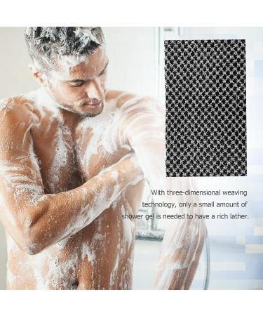LIAMGUS exfoliating Towel Japanese exfoliating Towel exfoliating Cloth Japanese Bath Wash Scrub Cloth 3D Texture Fluffy Foam Lather Back Scrubber Dead Skin Removal Soft and Smooth Skin - Buy Online on GoSupps.com