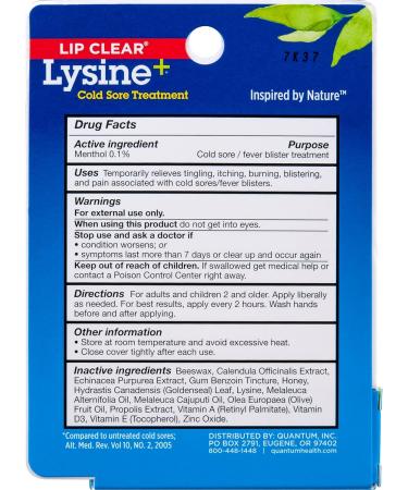 Lip Clear Lysine+ Cold Sore Treatment 0.25 oz - Fast & Effective Relief - Buy Online on GoSupps.com