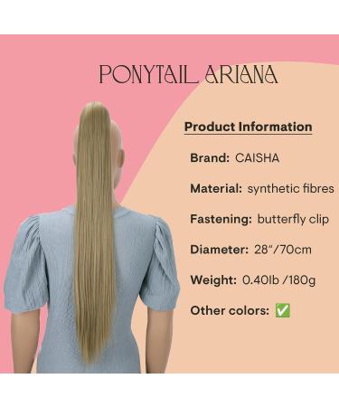 CAISHA 28 Extra Long Straight Ponytail Hairpiece Blond #24 H78 | Heat-Resistant Synthetic Fibres | Shop Now - Buy Online on GoSupps.com