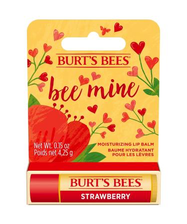 Burt's Bees 100% Natural Strawberry Lip Balm - Moisturizing Beeswax & Fruit Extracts | International Shipping - Buy Online on GoSupps.com
