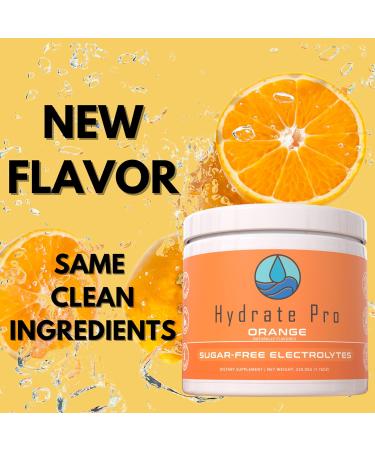 Sugar-Free Electrolyte Hydration Powder for Keto Paleo & Vegan | Key Element - Sodium Potassium Magnesium | Stevia Sweetened | Orange Flavor 45 Servings - Buy Online on GoSupps.com