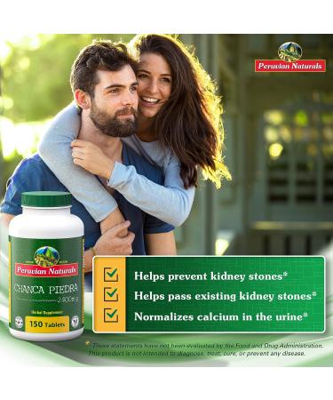 Peruvian Naturals Chanca Piedra 150 Tablets - Kidney Supplement 2400mg - 100% Natural Chancapiedra from Peru - Buy Online on GoSupps.com