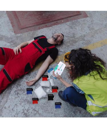 15-Piece Ventilation Mask Key Rings - CPR Key Chains with Check Valve Breathe Barrier for First Aid & AED Training (5 Red 5 Blue 5 Black) - Buy Online on GoSupps.com