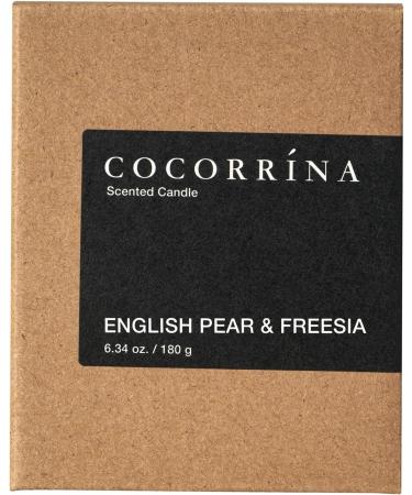 Cocorr na English Pear & Freesie Candle - 180g Natural Soy Up to 22 Hours Burn Time Perfect Christmas Gift - Fragrance Candle in Glass - Buy Online on GoSupps.com
