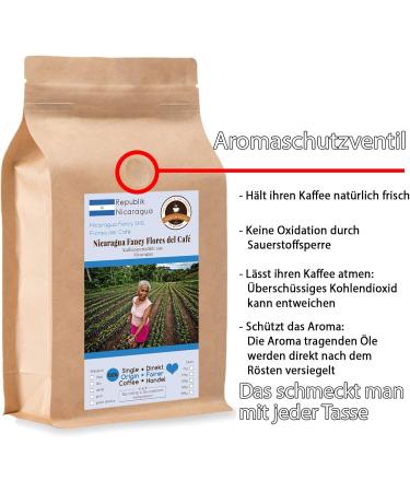  Kaffee Globetrotter Kaffee Globetrotter - Coffee with Heart - Nicaragua Fancy Flores del Caf - 200g of whole bean - Premium coffee from the Fund Project Fair - Supports social projects - Buy Online on GoSupps.com
