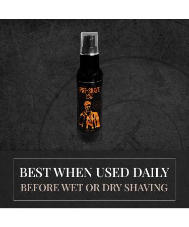 Naked Armor Organic Pre Shave Oil for Men - Tamanu & Noni All-Natural 2 fl oz Closer Shave & Great Gift Made in USA - Buy Online on GoSupps.com