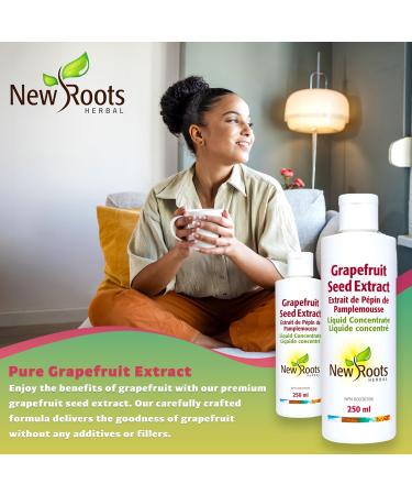 New Roots Herbal - GSE Grapefruit Seed Extract - 250ml - Grapefruit Concentrate Liquid Vitamin C Bioflavonoids - Grapefruit Essential - Grapefruit Extract - High Concentrate Extract - Support Immune 250 ml (Pack of 1) - Buy Online on GoSupps.com